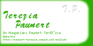 terezia paunert business card